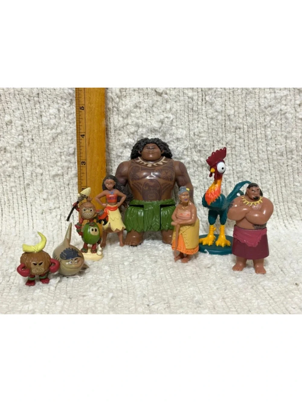 figures from the Disney movie Moana